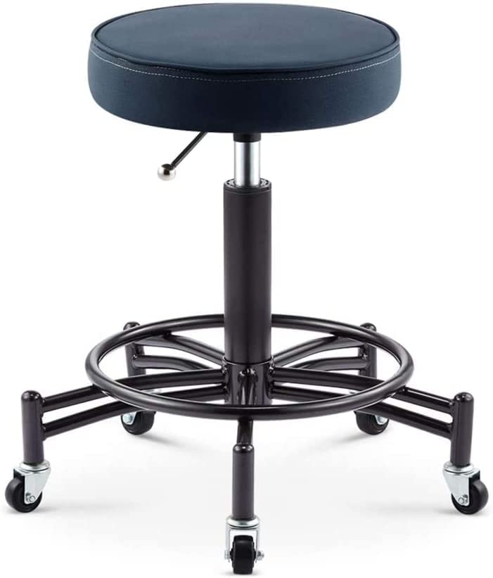DYCIN Stool with Wheels Rolling Chair Swivel Shop Chair Rolling Salon ...